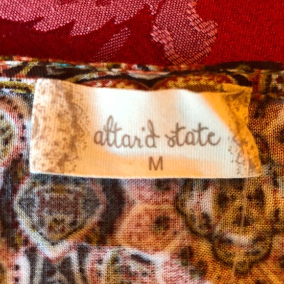 NWT Altar'd State Multicolor Floral Blouse - Picture 6 of 6